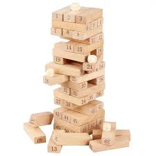 Big Size 51pcs Wooden Digital Stacking Building Blocks Set – Balancing Stacker Toy for Parent-Child Interactive Play, Educational Gift