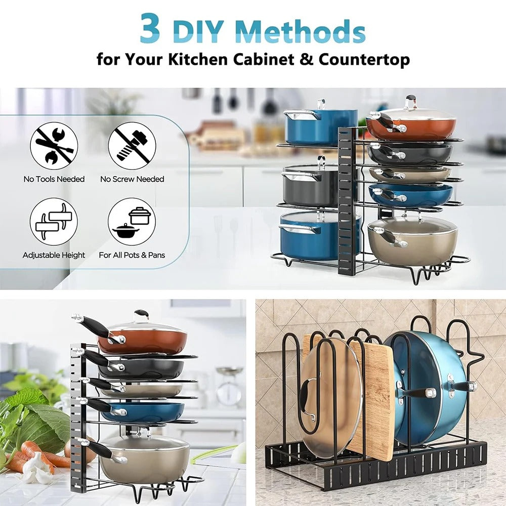 8-Tier Pan Pot Organizer