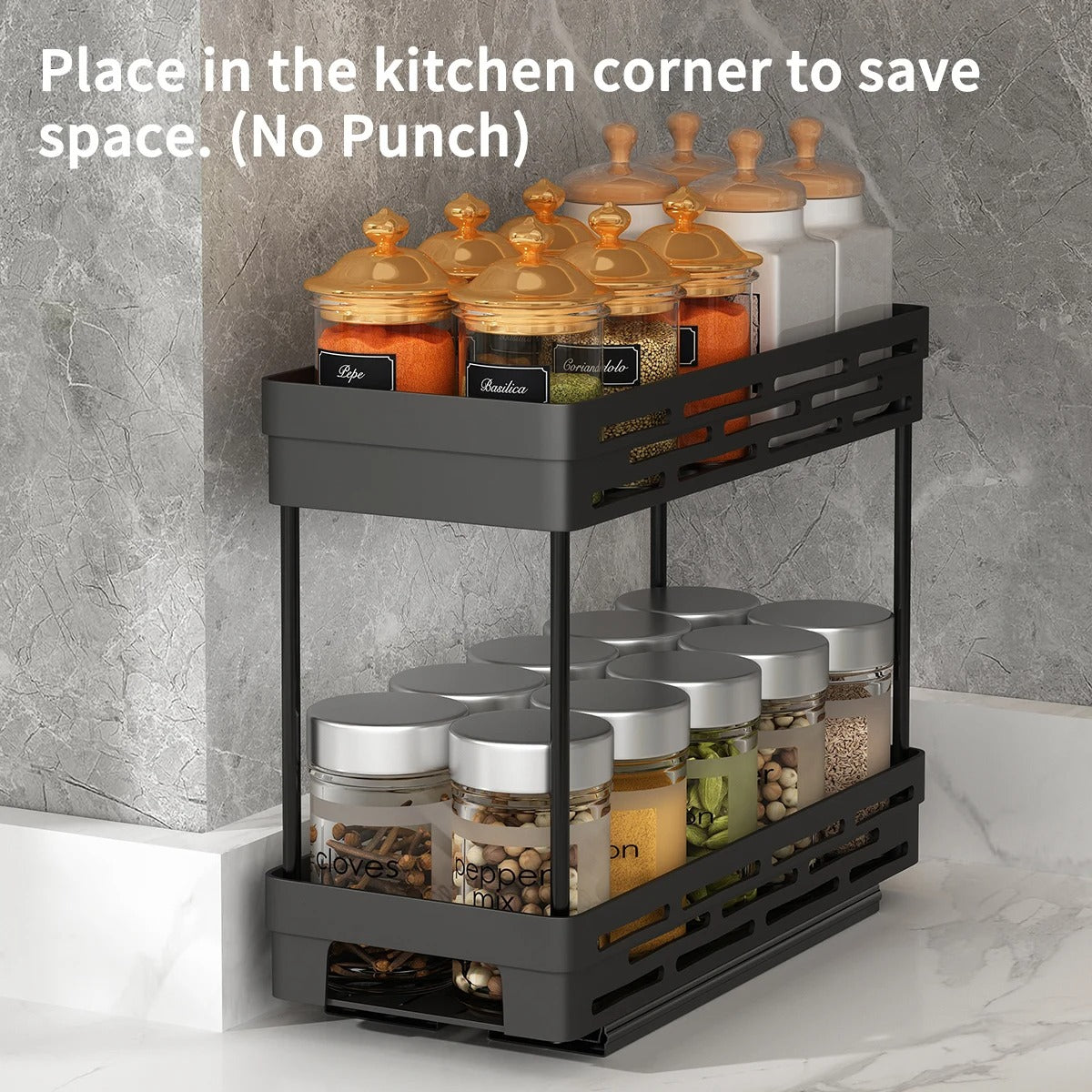 WORTHBUY Spice Jar Organizer