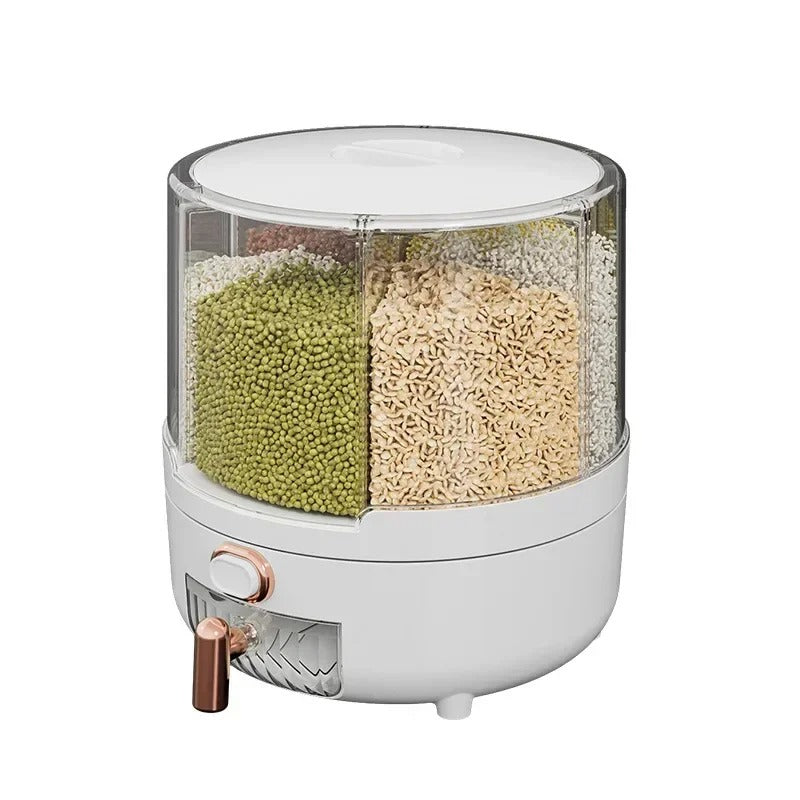 360° Large Rice Storage Box