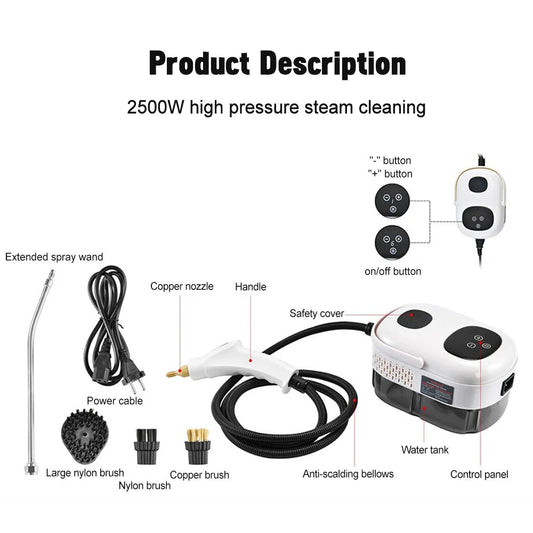 2500W High Pressure Steam Cleaner